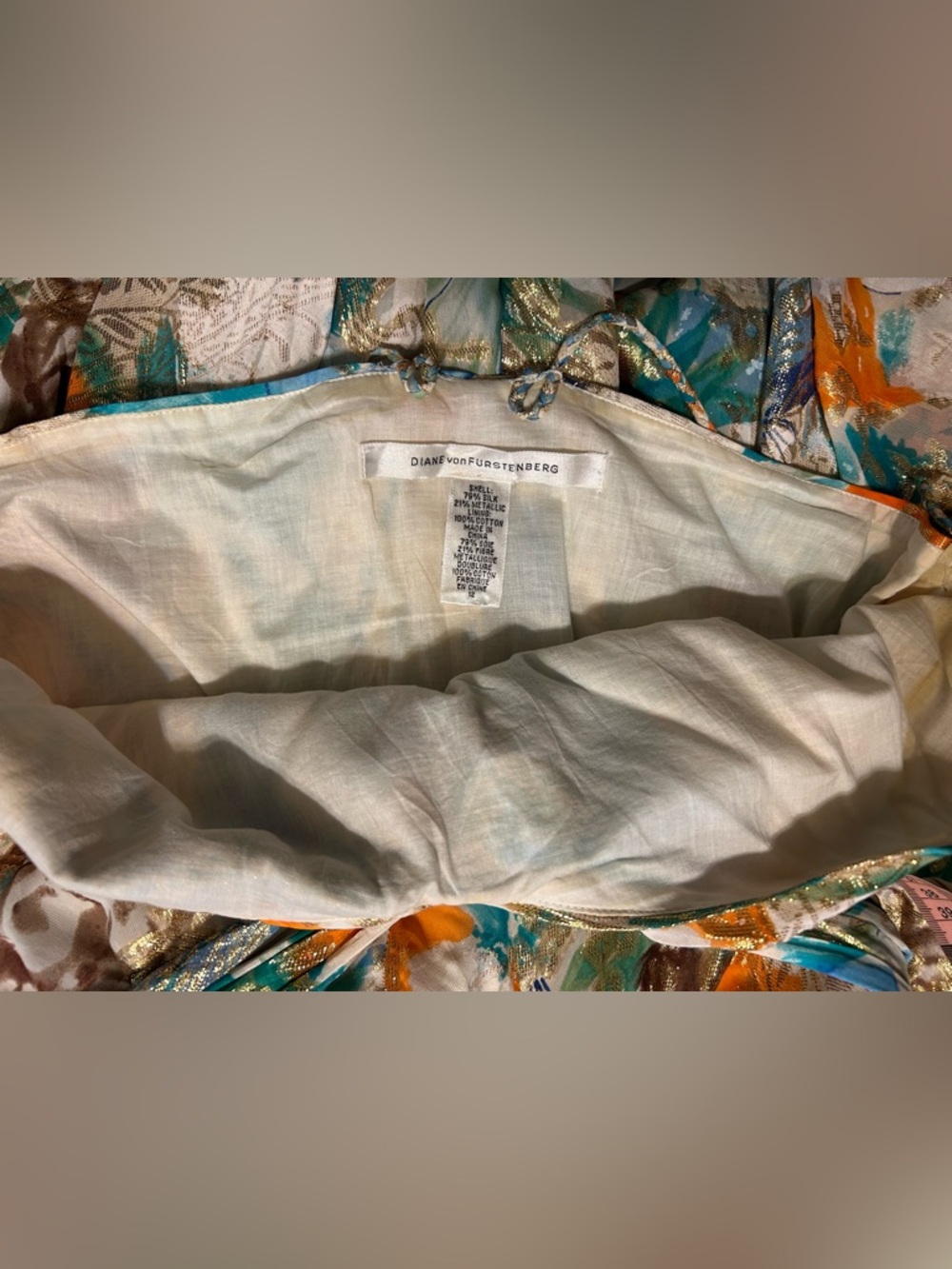 VTG Diane Von Furstenberg Dress. Size 10/12. - Picture 14 of 17